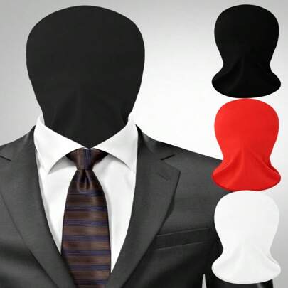 1 Całkowicie zakrywająca maska na twarz z odsłoniętymi ustami i oczami, nakrycie głowy dla niewolników płci męskiej i żeńskiej, maska na twarz, maska na oczy, cosplay