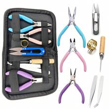 5 Packs Jewelry Pliers Set, Jewelry Making Tools With Needle ,Round ,Chain ,Bent Nose Pliers/Zipper Pliers, Jewelry Making Supplies Repair/ Cut Kits For Crafting