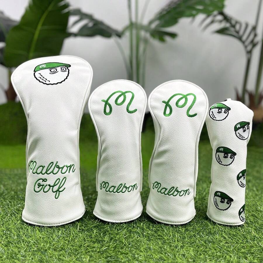 白色高尔夫球杆保护套、高尔夫配件和由防水材料制成的保护套为您的高尔夫球杆提供最佳保护。