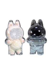 For LABUBU Cola Rack Protective Cover, Transparent Acrylic Display Box, Series Surprise Milk Shake Cola Rack Silicone Strap Hard Shell Accessory,360 ° Display Cabinet , Compatible With Labubu - Multicolor - View 10