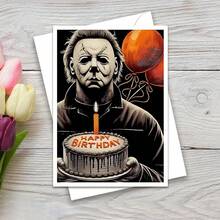 Inspirierte Horrorfreunde Geburtstagskarte, perfekt für Halloween, Weihnachten, Gruselgrußkarte, Freundschaftskarte, einzigartiges Geschenk für Freunde, Familie und Geliebte