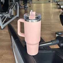 1 件 1200 毫升/40 盎司手柄保温杯，304 不锈钢真空保温车载旅行杯，可保温/保冷