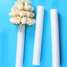 1/2/4/6 piezas de espuma floral blanca premium 40cm x 5cm - Base para arreglos florales de boda DIY, esponja cilíndrica sólida, para arreglos florales, tubos de espuma de poliestireno, para modelado y manualidades DIY, decoraciones para eventos y fiestas