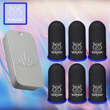 Premium Deer Design Gaming Finger Sleeve - Seamless Touchscreen Gloves, Sweat-Wicking & Breathable Thumb Sleeves, Made Of Carbon Fiber Material, Comfortable & Precise Grip Enhancement, Suitable For Gamers, Compatible With All Smartphone Games