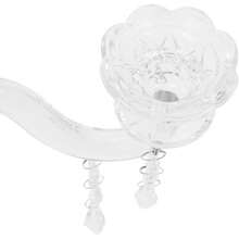 Crystal Candle Holder, Elegant 5-Arm Crystal Candelabra Candlestick Candle Holder, Multifunctional Tabletop Decoration Centerpiece For Home, Wedding, Event, Party, Festival (Clear) - Clear - View 9