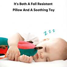婴儿卡通保护头枕，透气垫0-3岁幼儿防摔头枕学步枕，软垫带支撑带和拉链封口，适合所有季节，适合爬行、走路练习，圣诞节和感恩节服装，万圣节和圣诞节礼物，非常适合家庭和旅行使用，适合散步、爬行和走路练习，可手洗，节日礼物