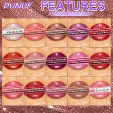 DUNUF 1 Pcs Long-Lasting Lip Gloss Set Waterproof Lipstick Non-Fading Non-Stick Cup Beginner Friendly Perfect Christmas Gift Beautifully Wrapped - 彩色 - 查看 6