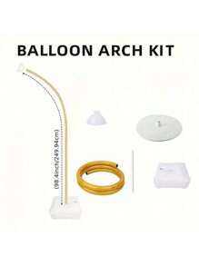 1set,4.92 / 8.2-Foot Flexible Balloon Arch Set With Water-Based - Reusable, No Power Required, Suitable For Birthday, Wedding, Teen Party, And Graduation Decoration