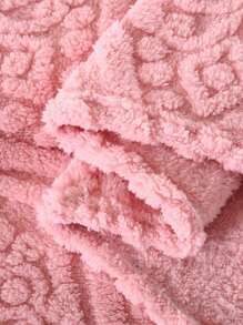 1pc Pink Fleece Blanket, Vintage Style Warm Soft Plush Throw Blanket For Bed, Air Conditioning, Sofa, Bedroom Decor, Available In Multiple Sizes And Colors