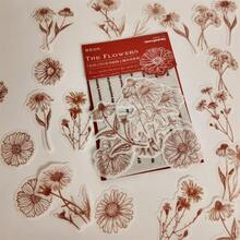 34pcs Floral Theme Washi Stickers, Plant Decorative Materials For Scrapbooking, School Supplies,Back To School - Multicolor - View 16