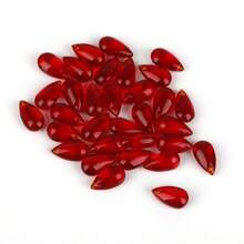 30 pièces Perles en forme de larme transparentes violettes irisées avec trou, fournitures pour bijoux DIY, boucles d'oreilles, accessoires cheveux, colliers, bracelets de cheville