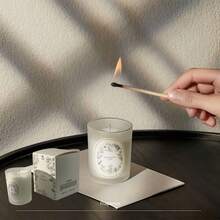 3支/盒，1个创意沙杯蜡烛盒，天然大豆蜡香氛蜡烛，多种香型可选。纯天然植物香氛，花果香调，适合作为送给女朋友、母亲节、情人节的礼物。 - 白色 - 查看 12