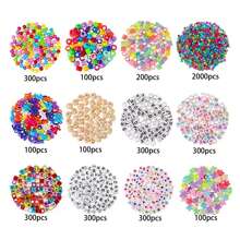 1 Set 4-Layer Grid Style Multi-Element Beaded Jewelry Casual Style Unique Combination, Comes With Gloves And Various Tools, Summer Style Accessories, Street INS Jewelry, Letter Beads, DIY Kit For Family, Auxiliary DIY Tools