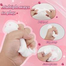 1/2 pzas Juguetes Squishy Taba - Juego de Juguetes Squishy Fufu con pollito, gato gigante y 2 squishies de patas, juguetes sensoriales suaves de lenta expansión para aliviar el estrés de niños y adultos - Multicolor - Ver 5