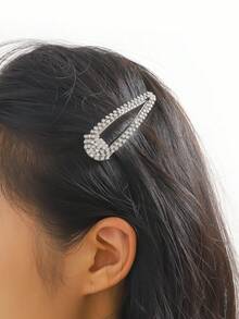2 件女士水钻 BB 夹，超闪亮刘海发夹，Y2K 风格可爱时尚女士装饰发饰