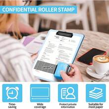 Address Blocker Wide Roller Stamp - Confidential Data Defender With 3-Pack Refills For Anti Theft And Privacy Safety (Blue Stamp + 3 Refills) - 3 Refills - View 6
