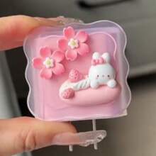 Cute Rabbit Design Charging Cable Organizer, Protector Case Suitable For Chargers, Data Cable, Fast Charging Adapter, Tidy Wire Winder, Thoughtful Gift For Boyfriend/Girlfriend Cable Protector, Charger Accessories, Phone Accessories