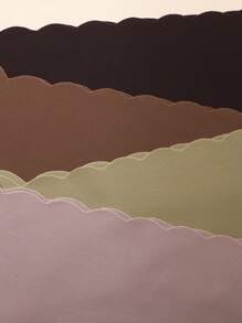 8条/包 - 纯色和豹纹波浪边设计性感无痕光滑透气女士内裤 - 彩色 - 查看 11