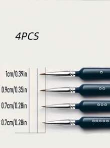 11pcs Professional Fine Liner Brush Set For DIY Model Painting, Durable Weasel Hair Brushes, Suitable For Watercolor, Oil, Acrylic Painting, Artist Grade Detail Brushes, Plastic Super Fine Acrylic, Watercolor Pens, Outline Brush, Factory Direct,Back To School,School Supplies