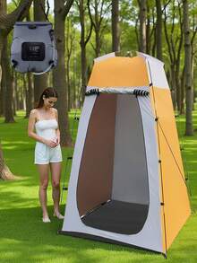1pc Outdoor Camping Portable Toilet Tent, Versatile For Changing, Bathing, Beach, Unisex Design, Compact And Convenient For Camping/Hiking Essentials - Yellow - View 8