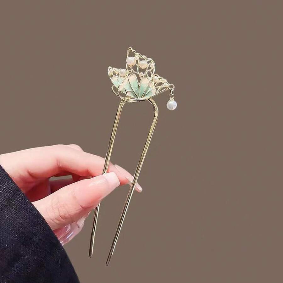 Hair Pins - 綠色 - 查看 1