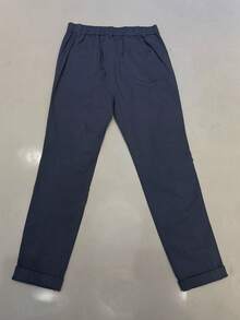 Twill Pants With Lots Of Elastane - Dark Grey - View 2
