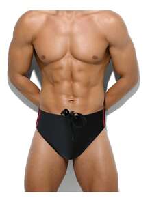 Bañador de triángulo para hombre de estilo talla grande reciente para deportes al aire libre, vacaciones casuales en la playa, hawaiano