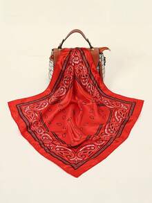 1 件/4 件时尚嘻哈头带，男士头巾，颈巾，头饰，腕带，方形佩斯利印花手帕 50*50 厘米 - 佩斯利印花50方巾 - 查看 14