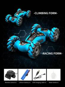 1pc Gesture Sensor Remote Control Stunt Car, Transforming Car Twisting Car, Remote Control 4WD Drift Car, Boxing Glove Remote Control, Gesture Remote Control Car, With Lights And Music And Spray Function, Double-Sided Drift Truck Off-Road 45° Sidewalk, Twisting And Transforming, Rotating Drift Omni-Directional Walking Drift Suitable For Boys And Girls Game Gifts, Holiday Gifts, Birthday Gifts