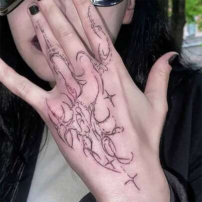 1 tờ hình xăm tạm thời chống nước, chống mồ hôi, không phản quang, thiết kế hình tượng gai theo phong cách châu Âu, hình xăm tạm thời tuyệt đẹp phù hợp để sử dụng hàng ngày