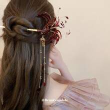 Hair Pins - 紅色 - 查看 3