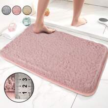 1/2 piezas Alfombras de baño de lujo ultra suaves - Antideslizantes, súper absorbentes y de secado rápido - Cómodos tapetes de piso para ducha, bañera y lavabo