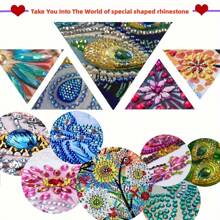 1pc DIY Diamond Art Key Organizers Wall Mount With 3 Hooks - Turtles And Dolphins Patterns Wooden Wall Decorative Key Hanger, Special Shape Crystal Rhinestone Diamond Painting Key Holder For Wall, Entryway, Front Door, Hallway, Office, Easy Installation Key Rack For Housewarming Gifts For Friends And Family