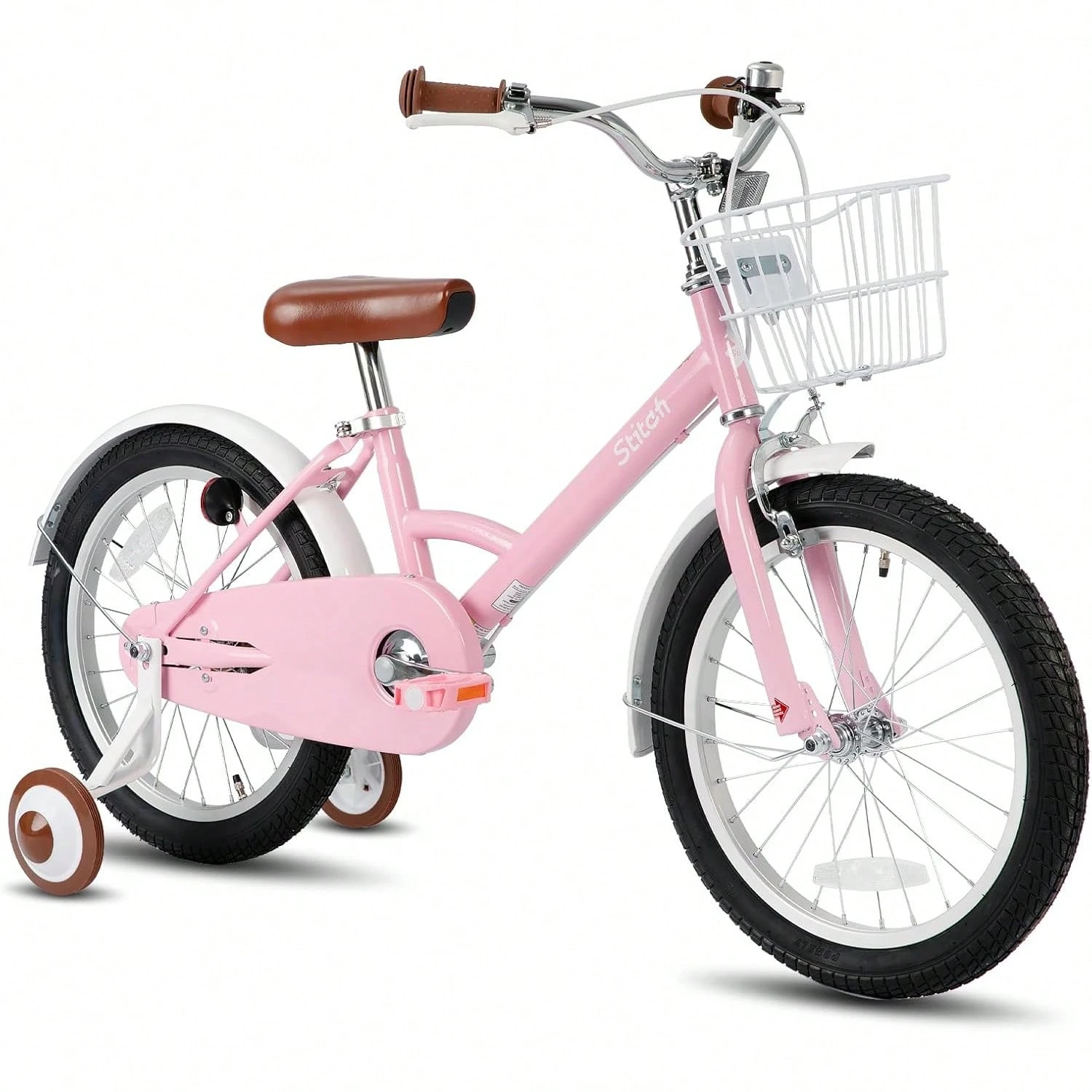 JOYSTAR 子供用自転車 12、14、16、18インチ Stitch 前カゴ ベル 補助 
