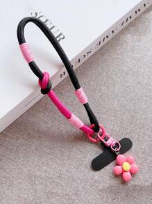 1pc Colorful Knotted Flower Fashion Anti-Lost Detachable Phone Lanyard