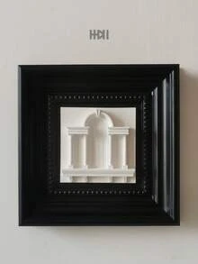 【3D浮雕裝飾畫】法式復古石膏藝術壁畫 歐洲建築羅馬柱雕塑牆飾 奢華客廳臥室背景牆裝飾 入伙禮品家居裝飾 - 黑色 - 查看 10