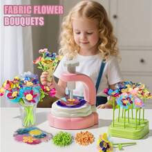 Kit de creație florală pentru fete - Jucării pentru buchete de flori artificiale, pentru vârste de 3+ ani, creează-și propriile grădini, cadouri de sărbători pentru fete | Cel mai bun cadou pentru sărbători/zi de naștere/Ziua Copilului/Paște/Ziua Recunoștinței/Înapoi la școală/Crăciun/Halloween/Anul Nou - Multicolor - Vizualizare 4