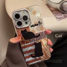 Creative Leopard Print Cat Phone Case For IPhone 15 IPhone 16 IPhone 16 Pro Max