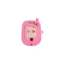 Adorable Phone Shape Earphone Case, Pink 520 Headphone Pouch, Earphone Box For Girlfriend, Silicone Shock-Proof Cover For AirPods 1/2/3/4/Pro With Mini Mirror, Gift