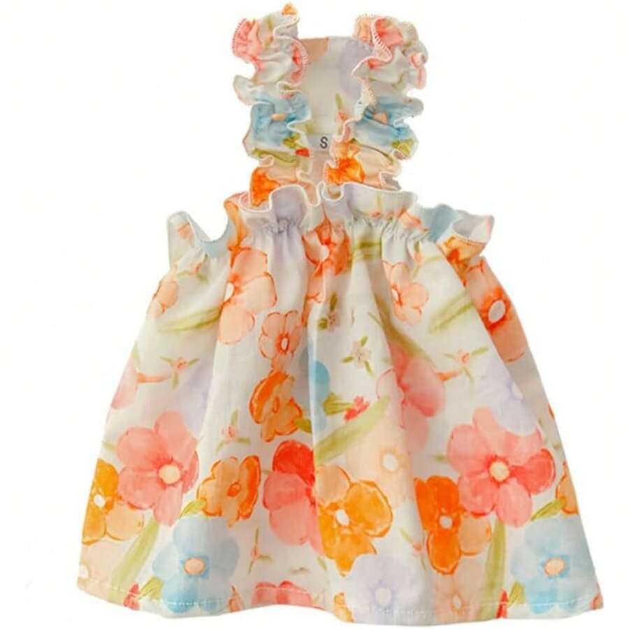 Local Delivery Hawaiian Dog Dress For Small Dog Girl Summer Dog Clothes Puppy Princess Dress Floral Pattern Tropical Pet Beach Outfit For Cat Dogs (Medium,Hawaii)… - Medium - View 1