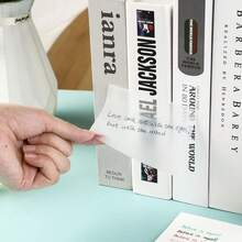 200张75毫米*75毫米透明便利贴，记事本，学生便签，书签，适合学生，教师，办公室，方便书写，学校用品，办公用品，学校用品，返校