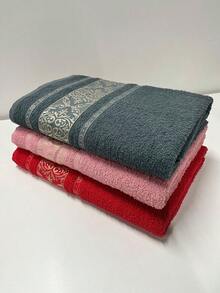 Kit 2 Toalhas De Banho Grossa Luxo Mônaco - Rosa Toalhas - Salmão - Visão 4