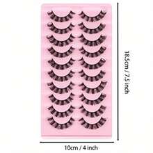 30 Pairs 3 Pack Russian Strip Lashes D Curl Fluffy Wispy Faux Mink Eyelashes Natural Look Reusable Fake Lashes For Party Wedding Daily