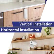 Wall-Mounted Kitchen Paper Towel Holder, Cabinet Paper Towel Rack, Hole-Free Towel Hanger, Iron Cling Film Storage Rack - Multicolor - View 11