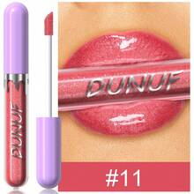 DUNUF 1 Pcs Long-Lasting Lip Gloss Set Waterproof Lipstick Non-Fading Non-Stick Cup Beginner Friendly Perfect Christmas Gift Beautifully Wrapped - 彩色 - 查看 25