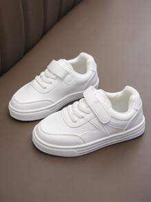 1 Pair Children Fashion Sports Shoes, Boys & Girls Indoor & Outdoor Casual Canvas Sneakers, Toddler Anti-Slip Durable Running Shoes