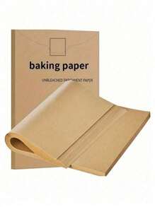 50 /100Pcs Parchment Paper Baking Sheets,Precut Non-Stick Parchment Sheets For Baking, Cooking, Grilling, Air Fryer And Steaming Fit For Most Sheet Pans