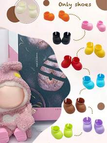 1 双 17 厘米娃娃鞋制作套装，兼容娃娃，包含多种可爱时尚的鞋子设计，是送给朋友的完美 DIY 时尚礼物套装，也是理想的可爱生日派对配饰和时尚的复活节/圣诞节鞋履（不含娃娃），适合有趣的音乐节、夏季旅行和返校角色扮演游戏。 - 彩色 - 查看 2