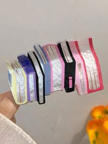 1 件波西米亚风格发夹，可爱书形发饰，适合日常佩戴时尚发饰美容爪夹可爱发爪 - 彩色 - 查看 5