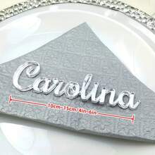 1 件定制亚克力蛋糕装饰，激光切割名字装饰，金色外观生日蛋糕装饰，蛋糕挂饰，蛋糕装饰 - 彩色 - 查看 7